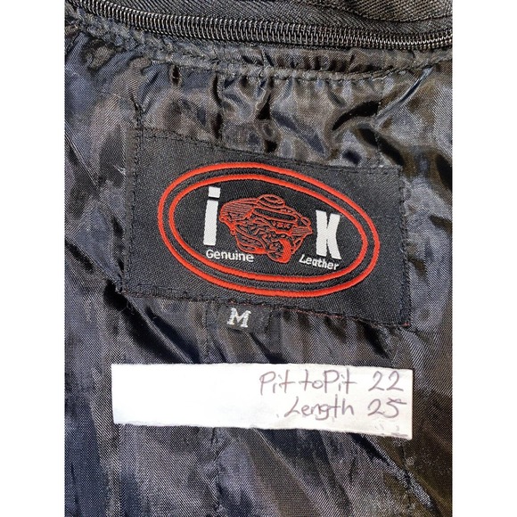 New WOMEN'S BIKER JACKET IK LEATHER BLACK & PURPLE NYLON ZIP-UP SIZE M - Picture 5 of 10